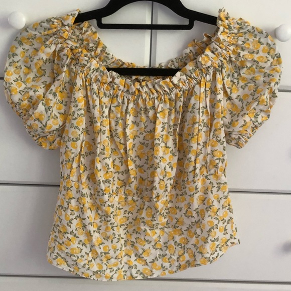 Miss Selfridge Tops - Miss Selfridge Lemon Top